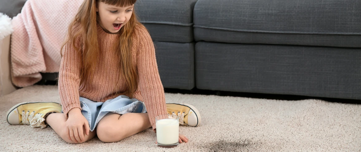 how to clean spilled milk on carpet