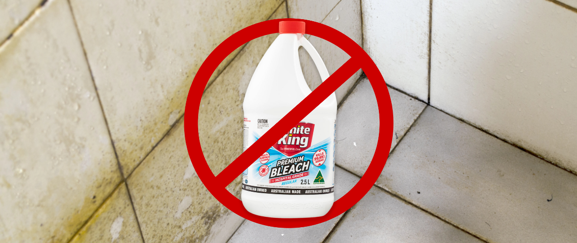 do not use bleach for mould removal