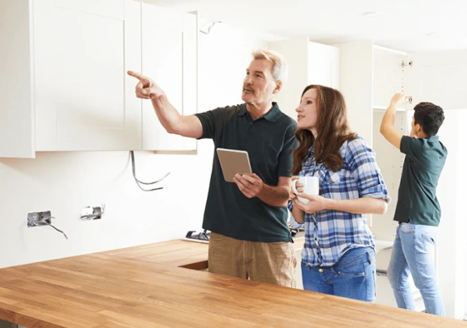 tenant attending the final inspection of rental