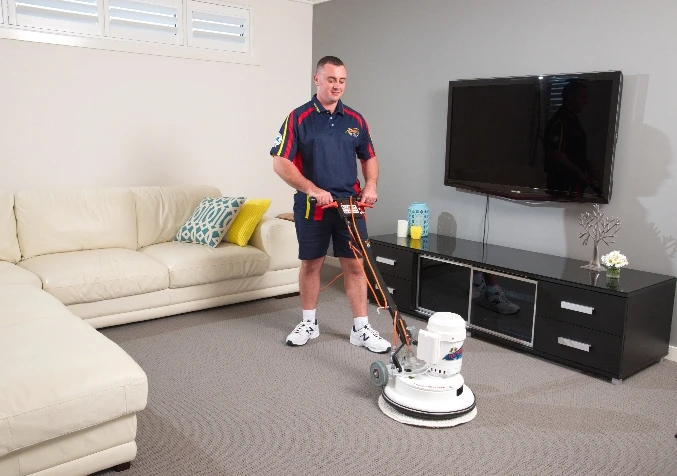 professional carpet cleaning technician
