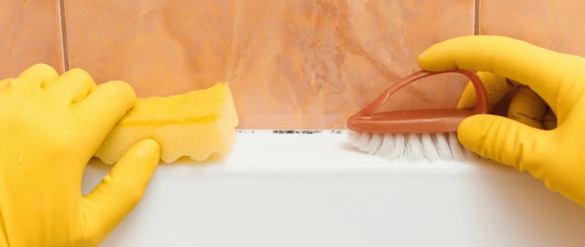 how to clean grime from bathroom floor corners