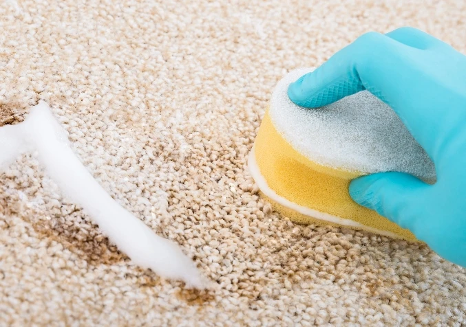 cleaning carpet stain