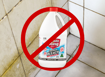 do not use bleach for mould removal