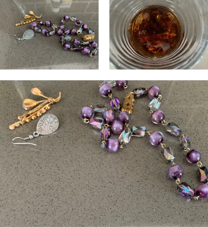 cleaning jewellery with coke
