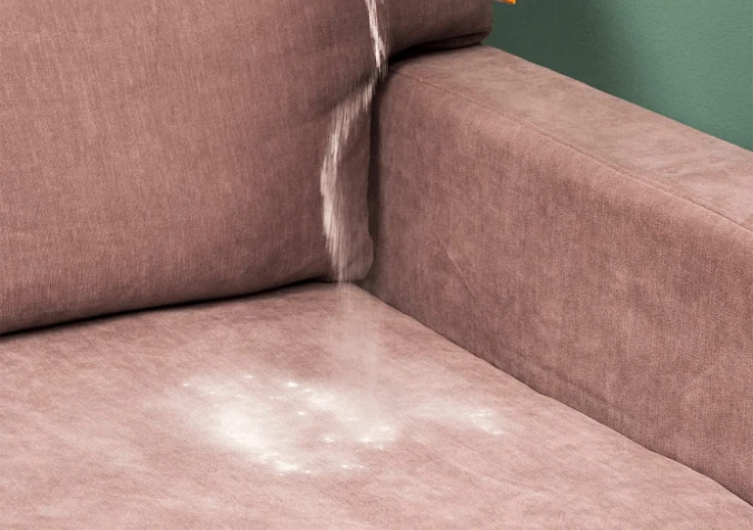 deodorising fabric couch with bi-carb soda
