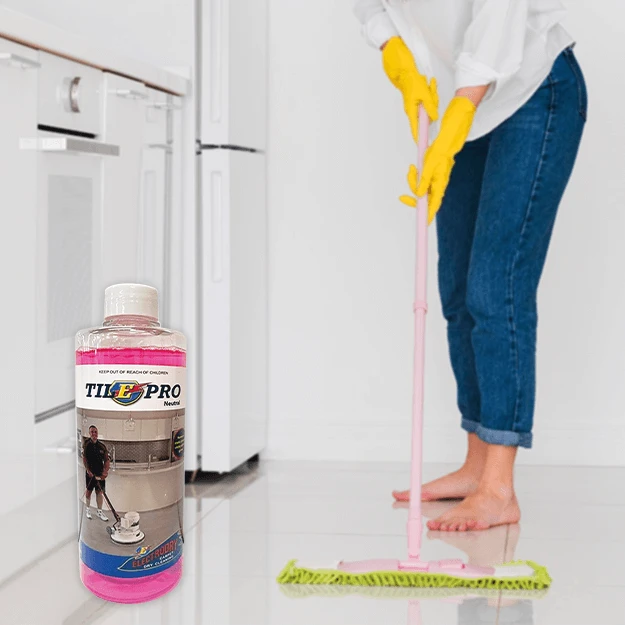 Tilepro Tile Cleaner With Woman Cleaning The Bathroom Tiles