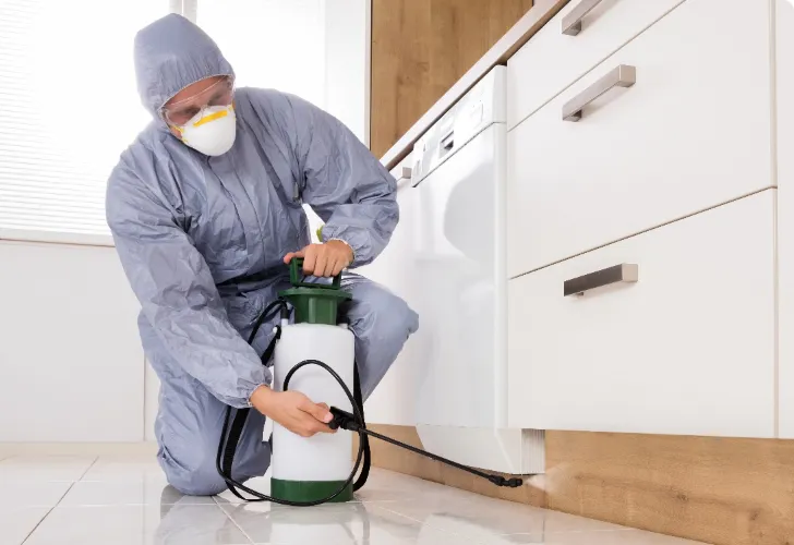 Electrodry Technician adding pest congrol protection