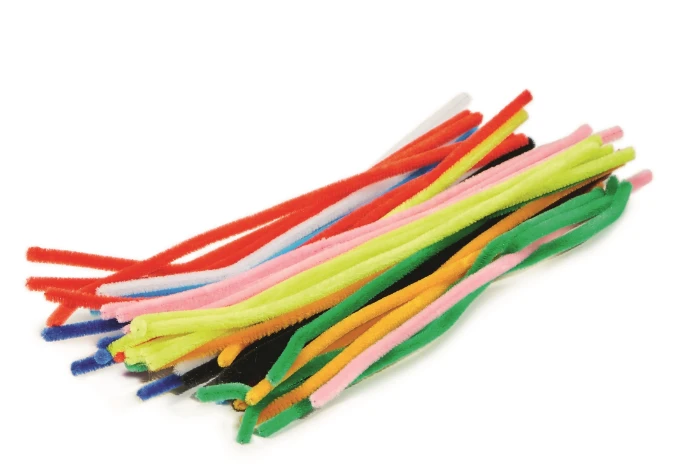 colorful pipe cleaners