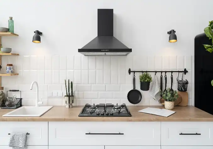 well organized cooking area