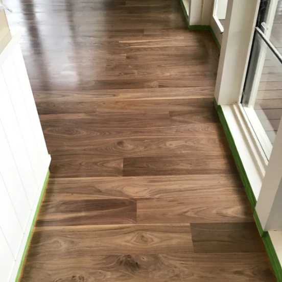 Scratched Living Room Hallway Wood Floors After Sanding