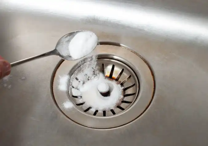 baking soda to unblock drain