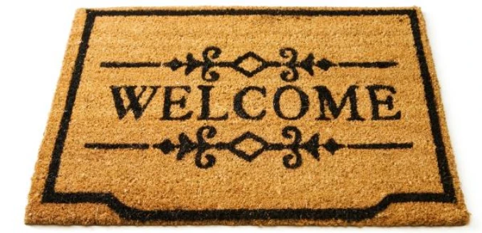 welcome floor mat