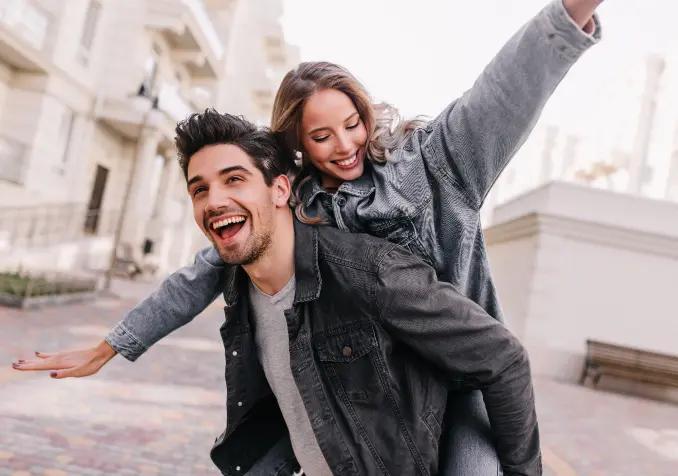 couple enjoying time together