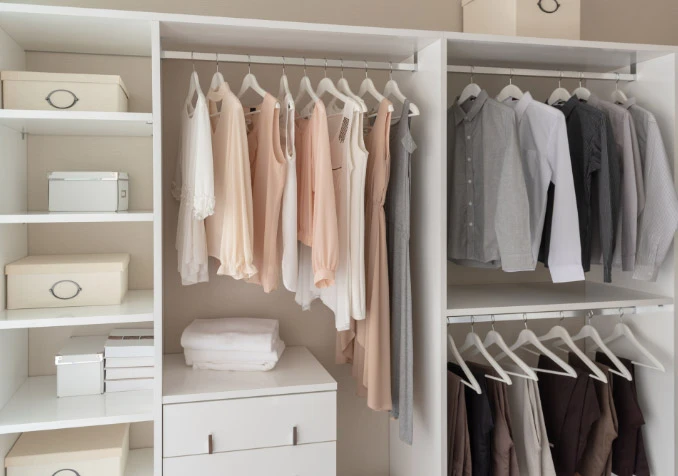 clean and tidy closet