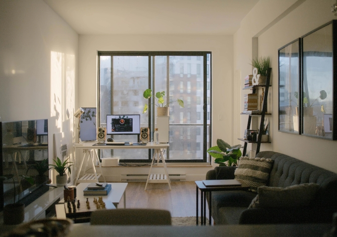 Cozy Office White Ambiance