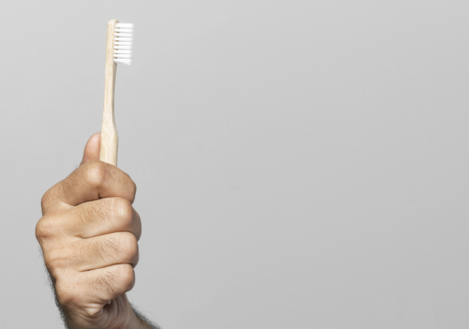recycling an old toothbrush