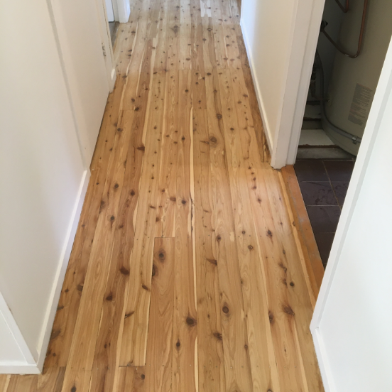 Worn Jarrah Wood Floor Before Floor Sanding