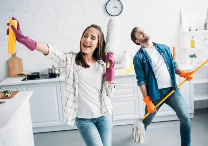 how to have fun while cleaning