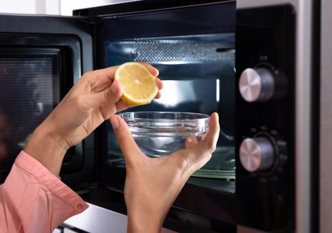 microwave cleaning