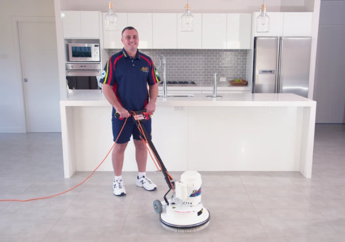 Electrodry professional tile cleaning technicnian
