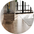 Circle Wood Look Vinyl Floors