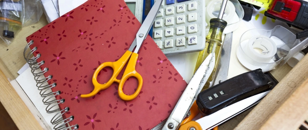 junk drawer organising tips