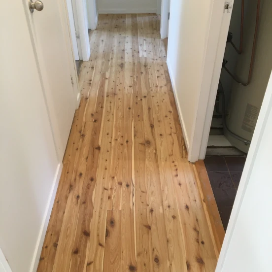 Worn Jarrah Wood Floor Before Floor Sanding