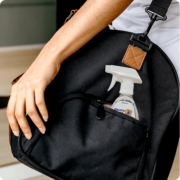 Electro Shield Hand Sanitizer In Black Bagpack