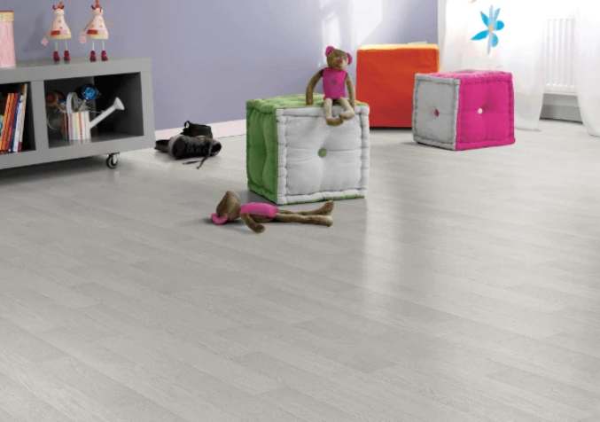 kid's room with vinyl sheet flooring