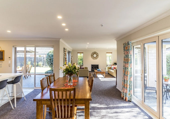 well ventilated dining area