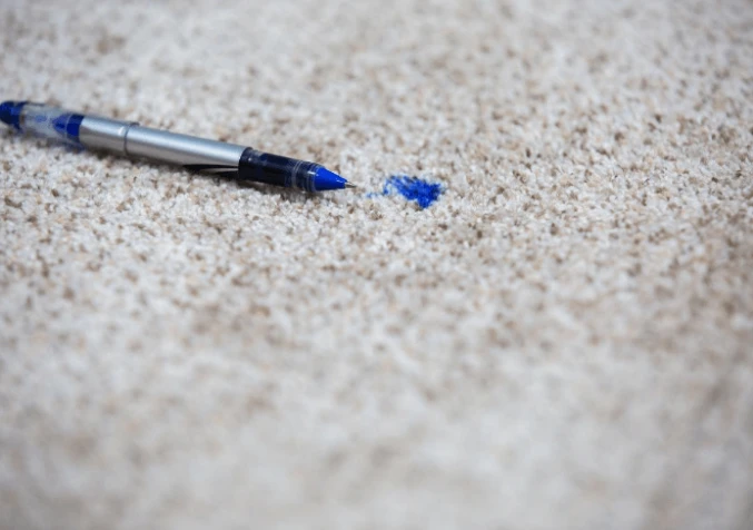 ink stain on carpet
