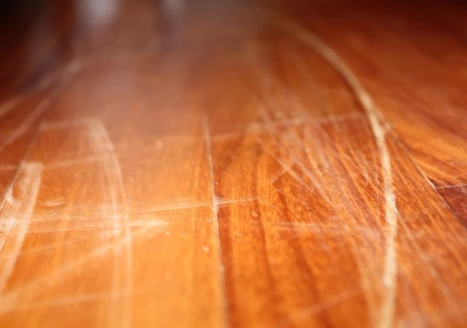 scratched hardwood floors