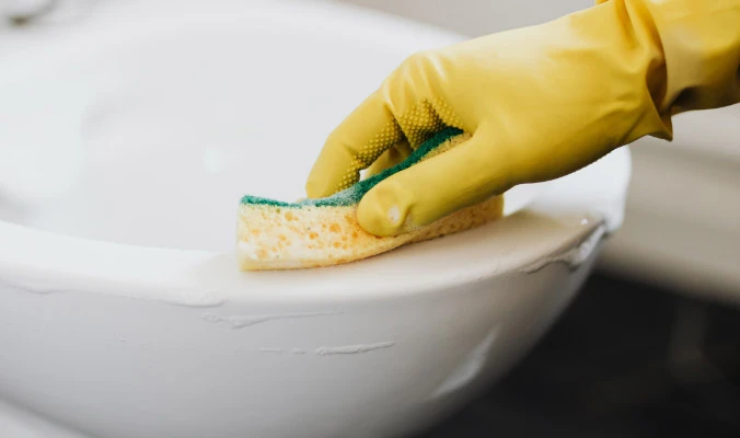 bathroom cleaning