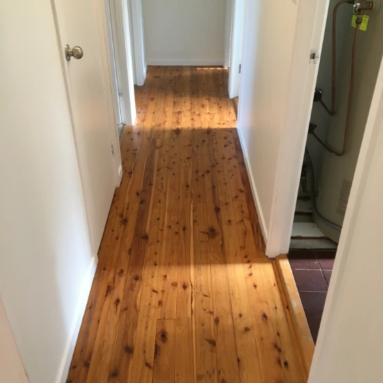 Worn Jarrah Wood Floor After Floor Sanding