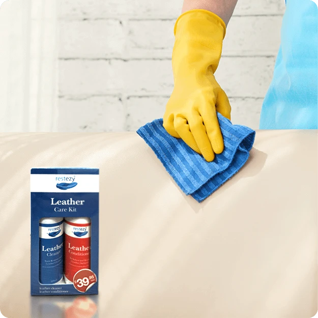 Using Leather Care Kit Cleaning In Leather Couch