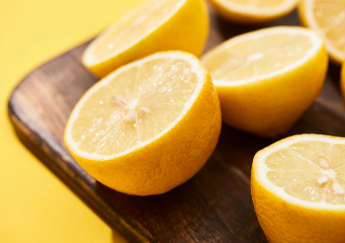 Close up shots of Lemon Slices