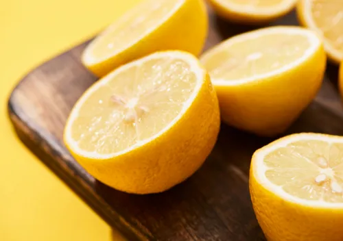 Close up shots of Lemon Slices