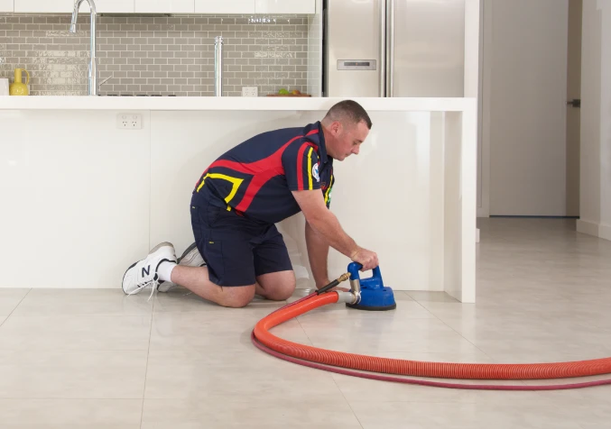 profesional tile and grout cleaning technician