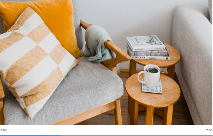 chair and side tables