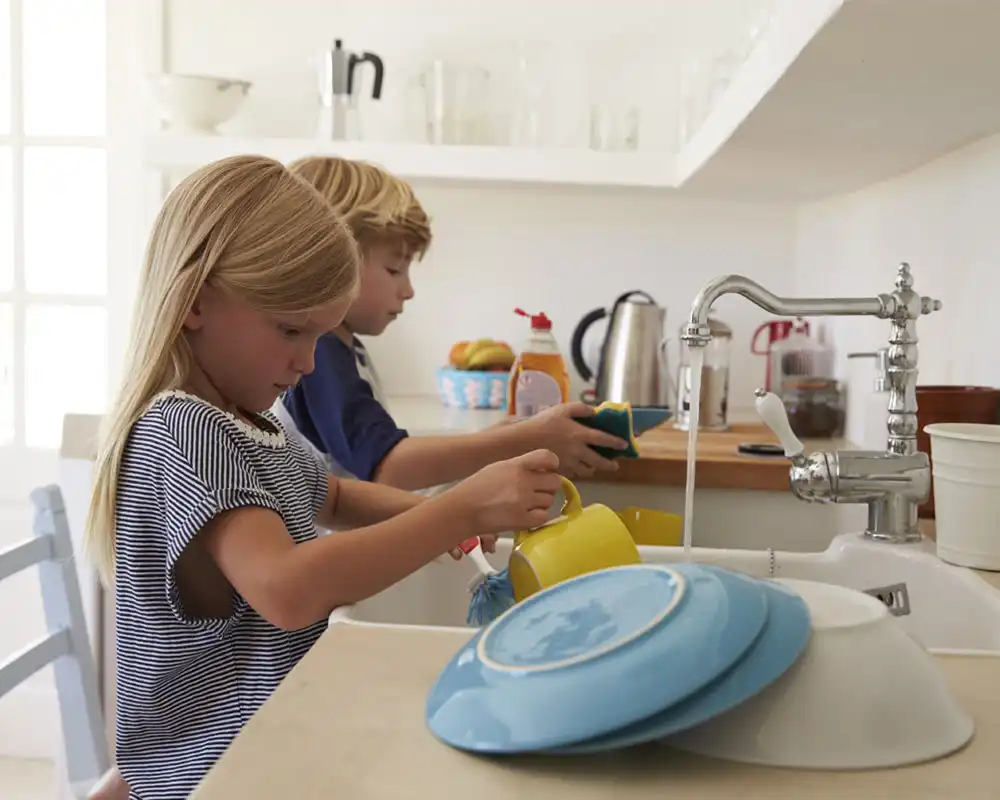 children punished with cleaning