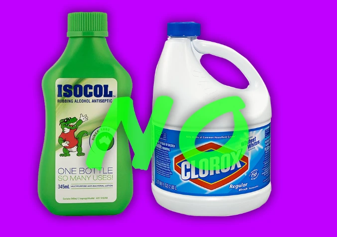isocol and bleach
