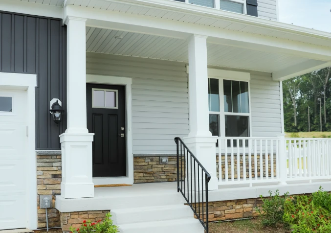 tidy front porch